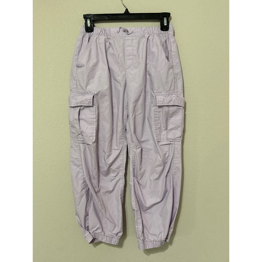 Gap Girls Lilac/Light Purple Lightweight Cargo Baggy Pants Joggers Large/10